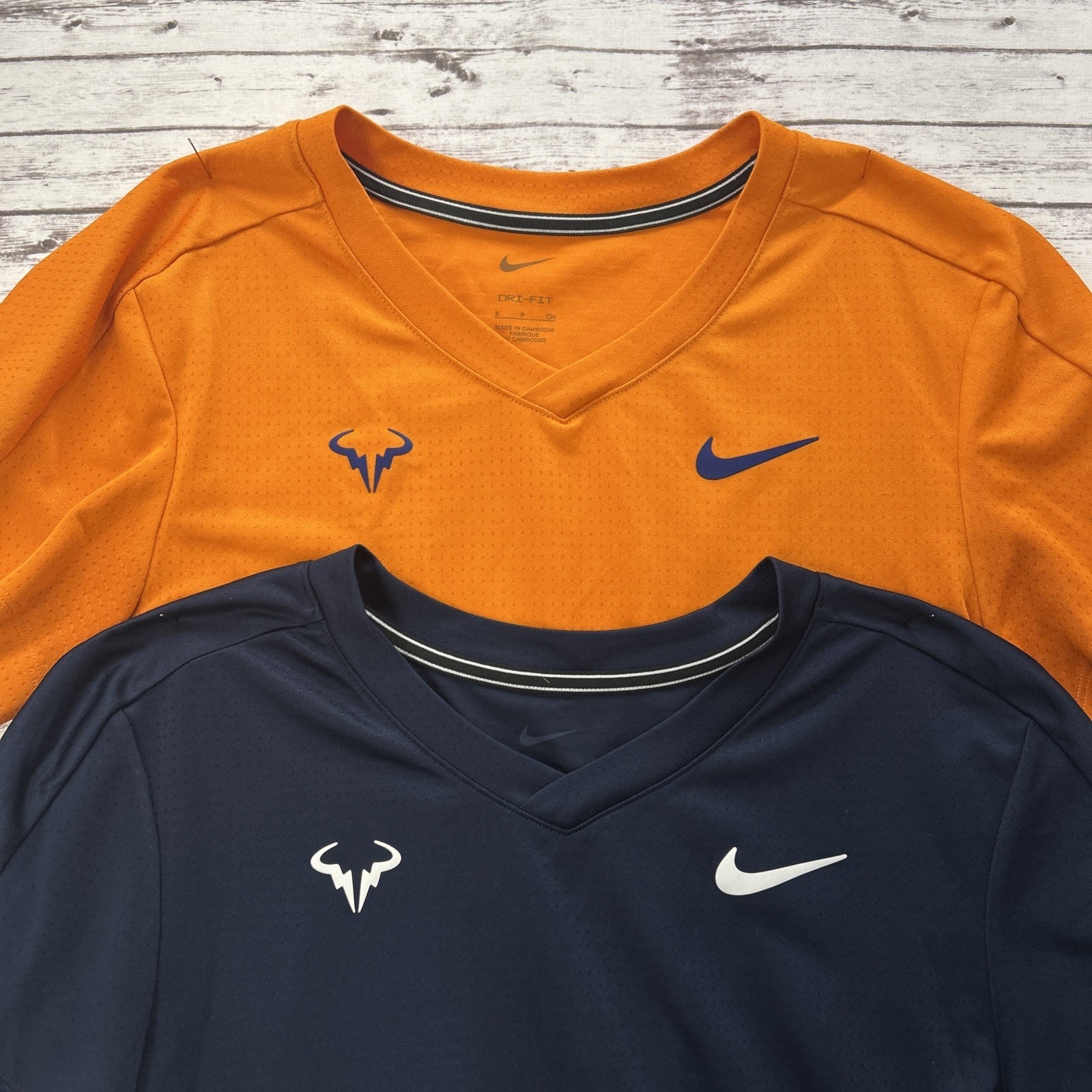 Lot Of 2 Nike Rafa Challenger Dri Fit Athletic Tennis Shirt Men's Small Cv2572